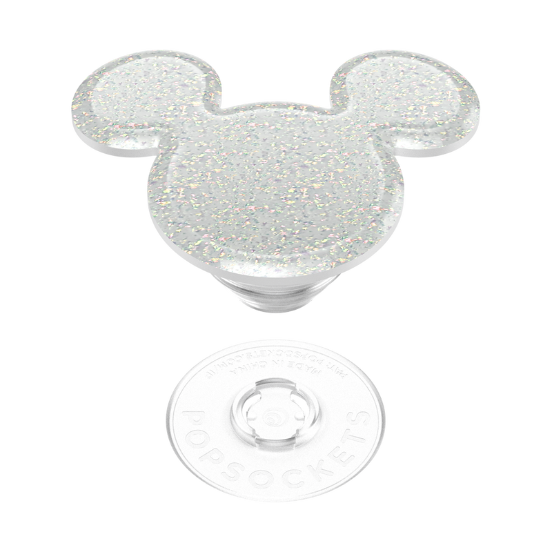 Earridescent White Glitter Mickey Mouse — Adhesive PopGrip image number 6